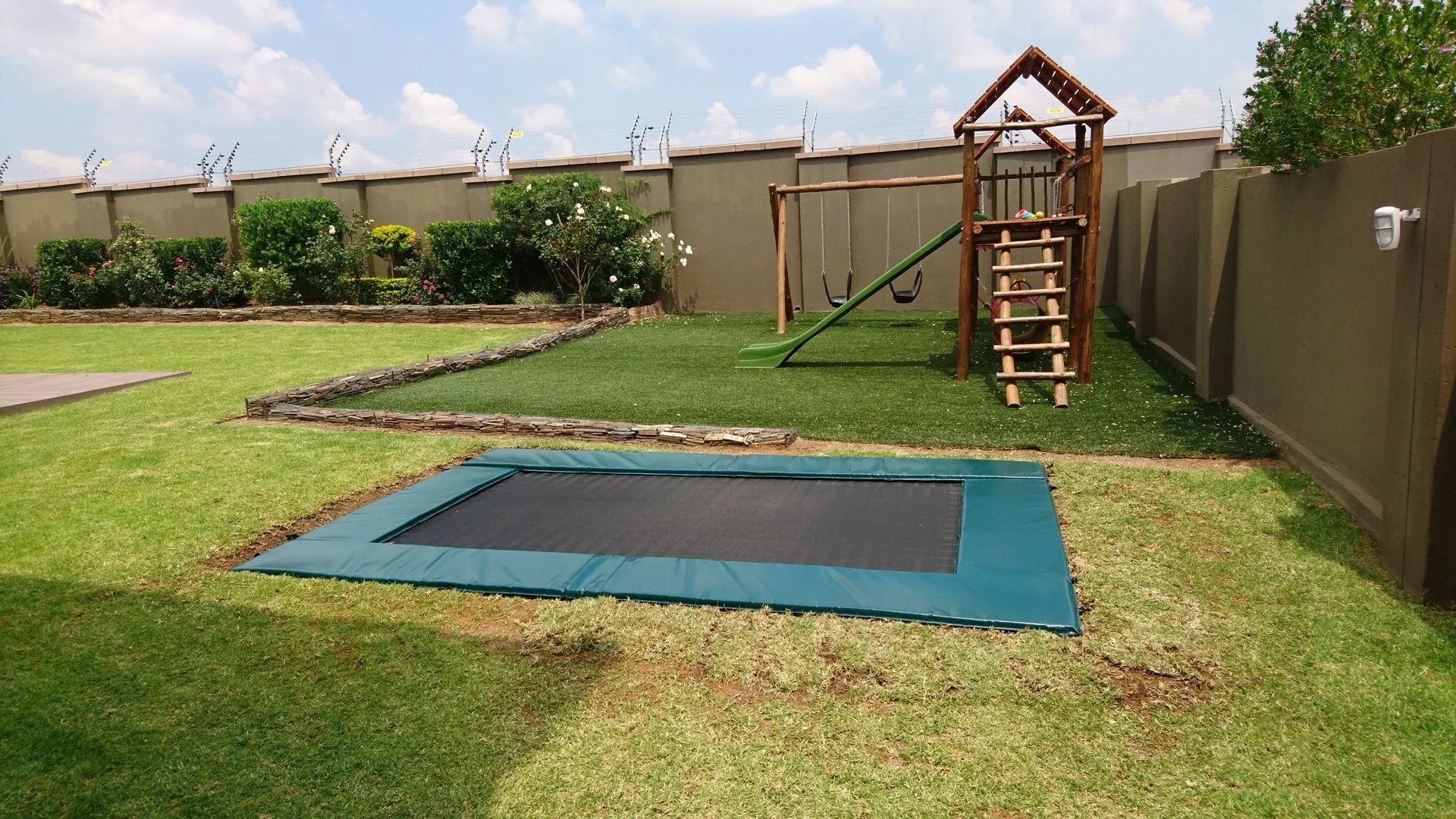 In-Ground Trampoline installed in Botswana