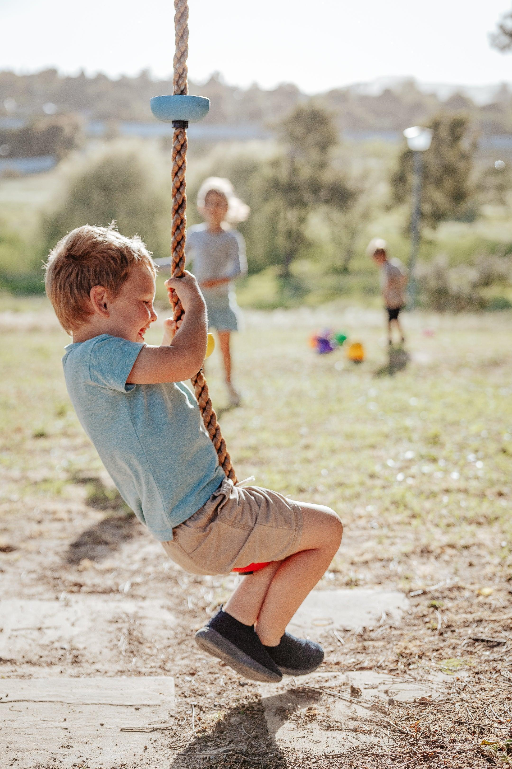 Garden Kids Button Climbing Swing Rope Swing Seat-(Height) 2m-Multi-color installed in Botswana